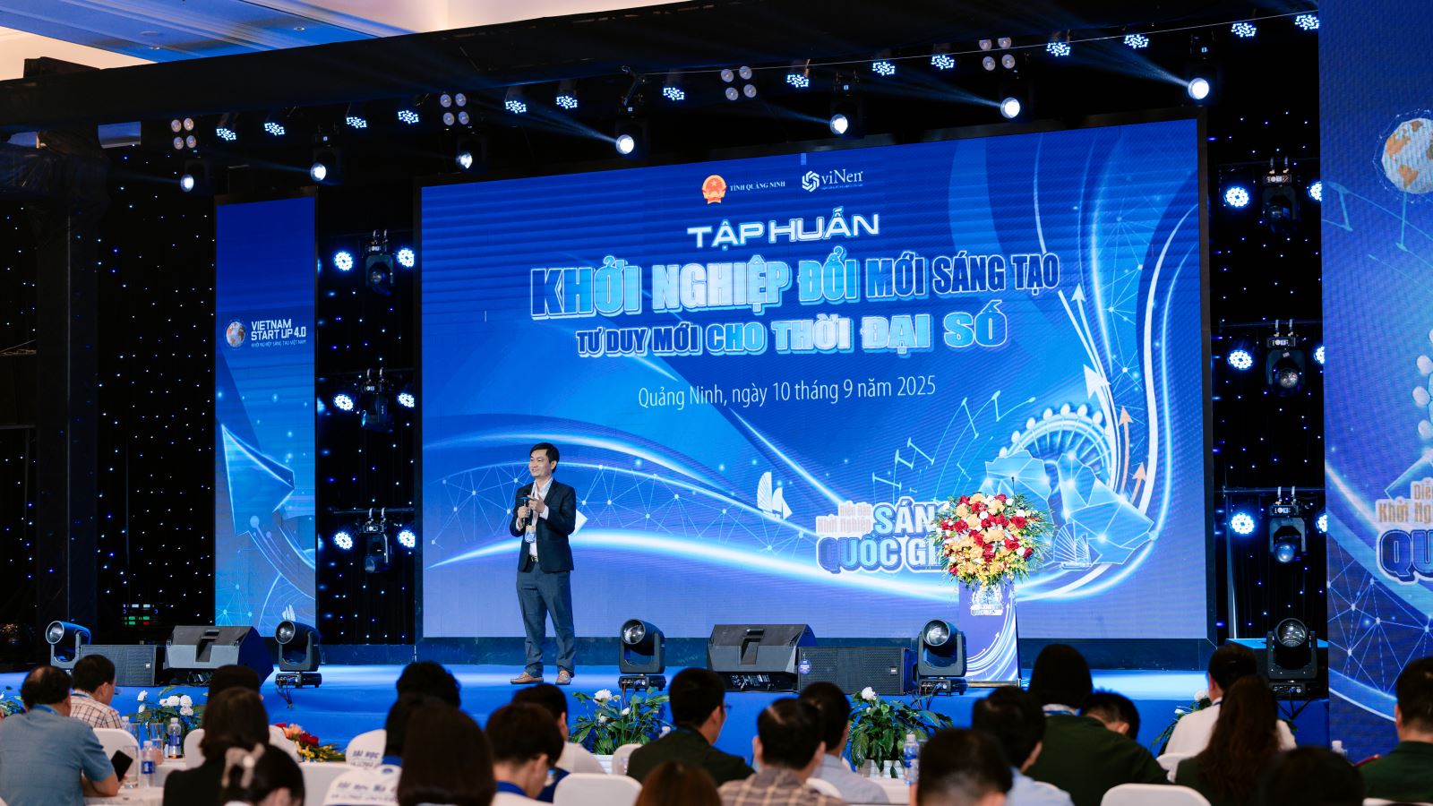 Ông Hoàng Minh – Thứ trưởng Bộ KH&CN phát biểu tại Diễn đàn Khởi nghiệp sáng tạo Quốc gia lần thứ 7