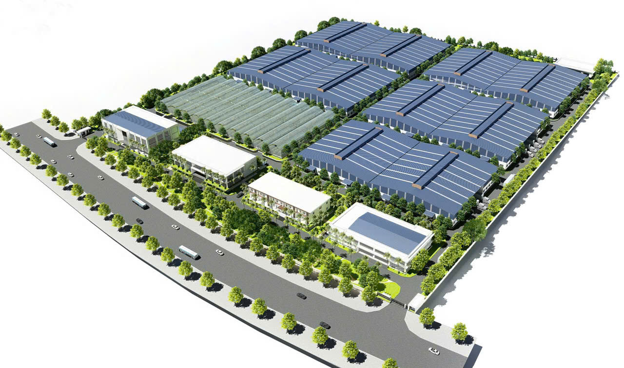 Phối cảnh nhà máy chế biến nông – lâm sản chất lượng cao Vinanutrifood Bình Định.