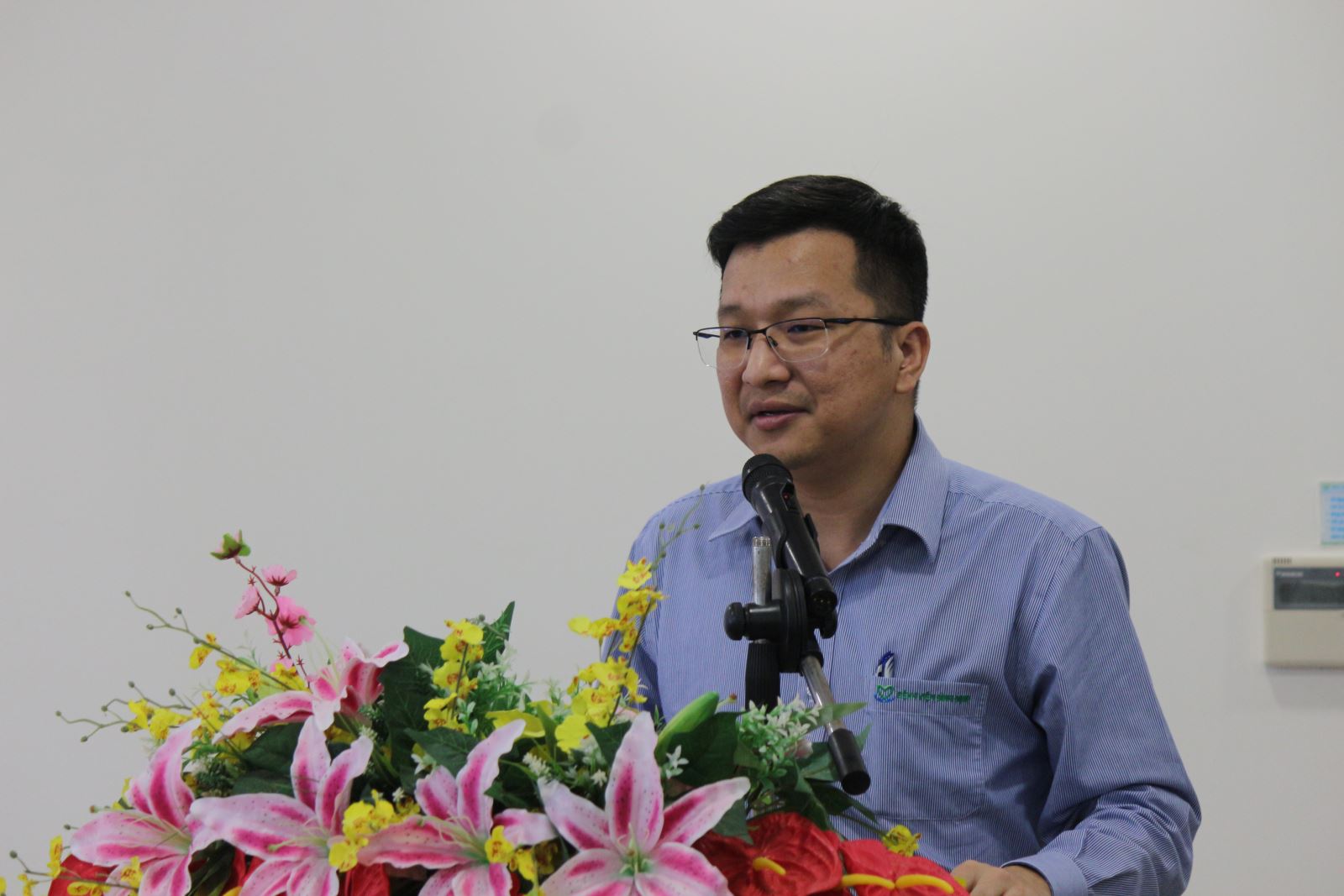 Ông Đỗ Văn Tứ - Tổng giám đốc Bệnh viện Bình Định, chia sẻ tại lễ ký kết.