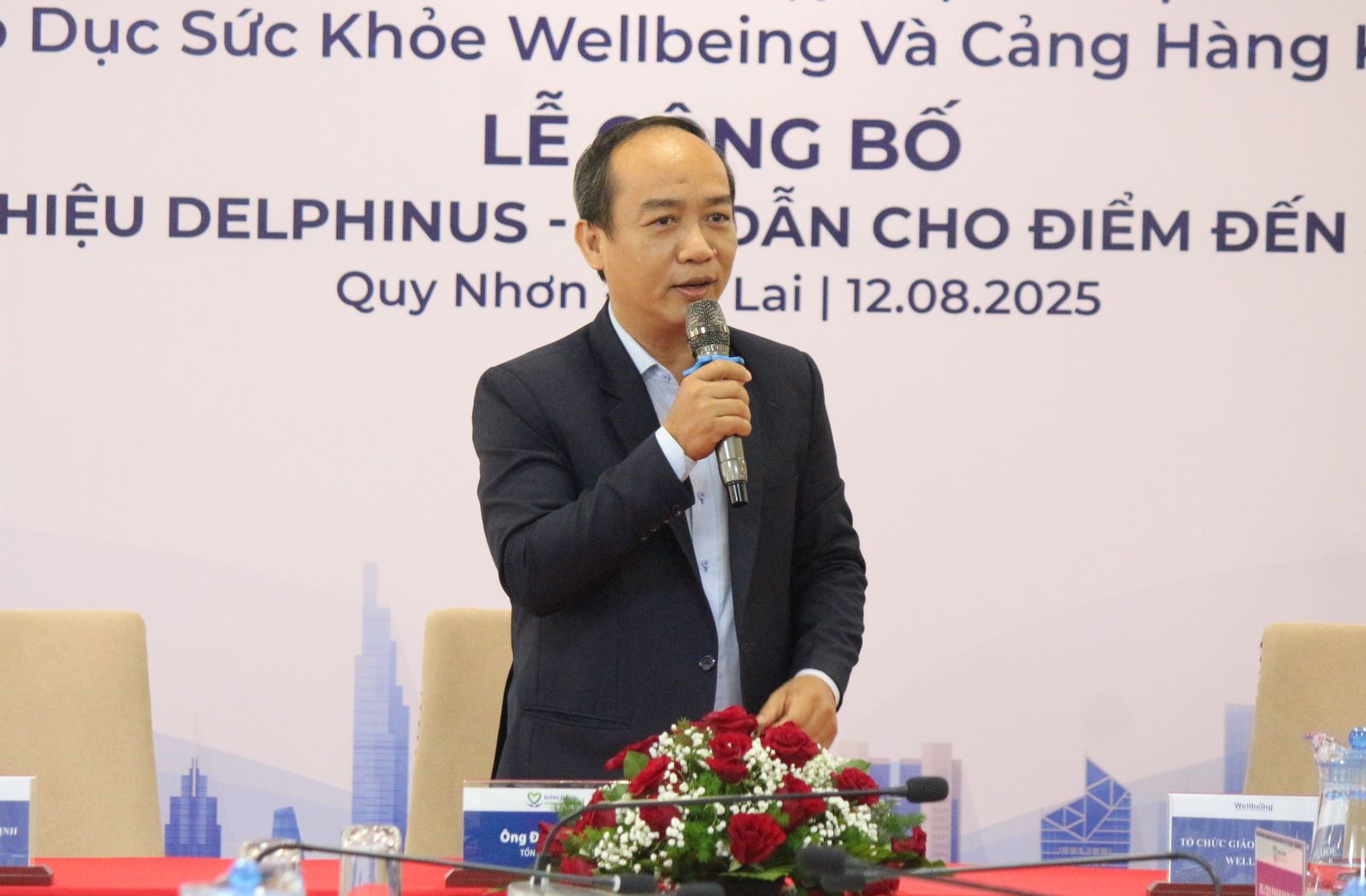 Ông Lê Thanh Sang - Phó chủ tịch Hiệp hội Du lịch Bình Định, chia sẻ tại lễ ký kết.