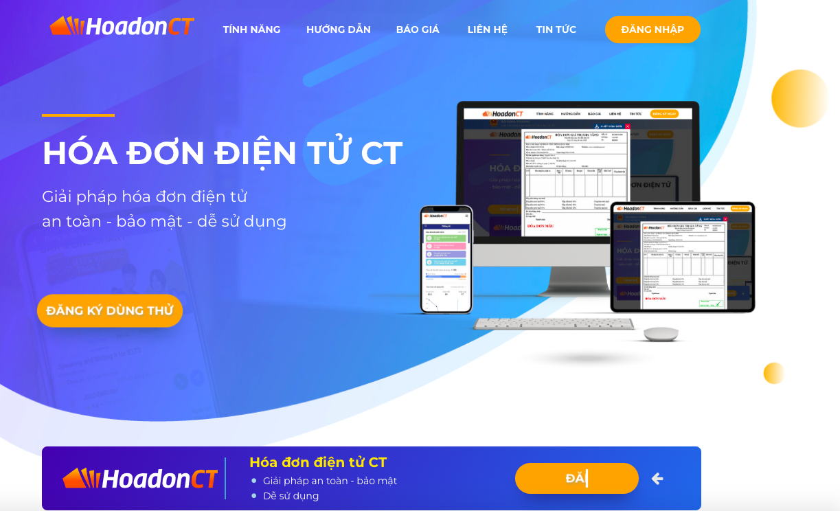 Hệ thống Hóa đơn CT (hoadonct.gov.vn) của Cục Thương mại điện tử và Kinh tế số, Bộ Công Thương.