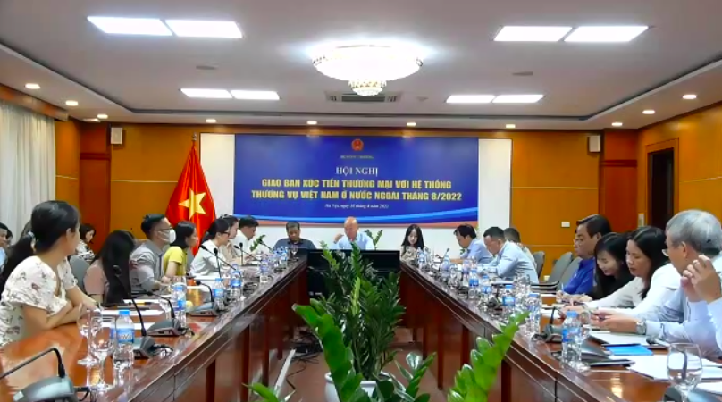 Hội nghị giao ban xúc tiến thương mại tháng 8/2022 với các thị trường ngoài nước