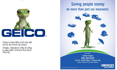 Tắc kè hoa GEICO Gecko ra  đời năm 2000, là linh vật bảo  hiểm dễ nhận biết và đáng  nhớ nhất, theo một cuộc khảo sát mới từ Q&A Research.
