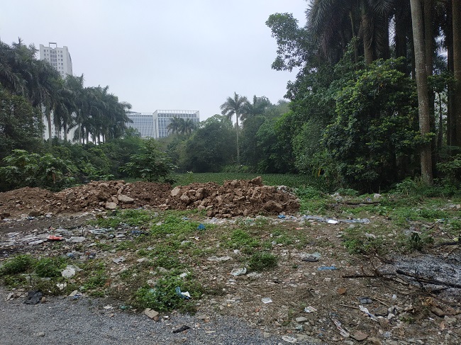 Hồ bên cạnh cũng đang bị xâm hại nếu không có biện pháp bảo vệ kịp thời 