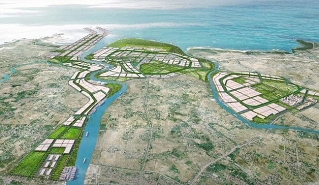 Phối cảnh khu kinh tế phía Nam Hải Phòng. Ảnh: BQLKTT.