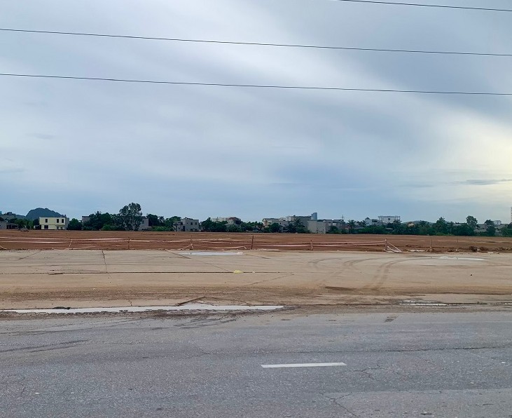 Tại vị trí thực hiện dự án Aeon Mall Thanh Hóa đã được san lấp mặt bằng 