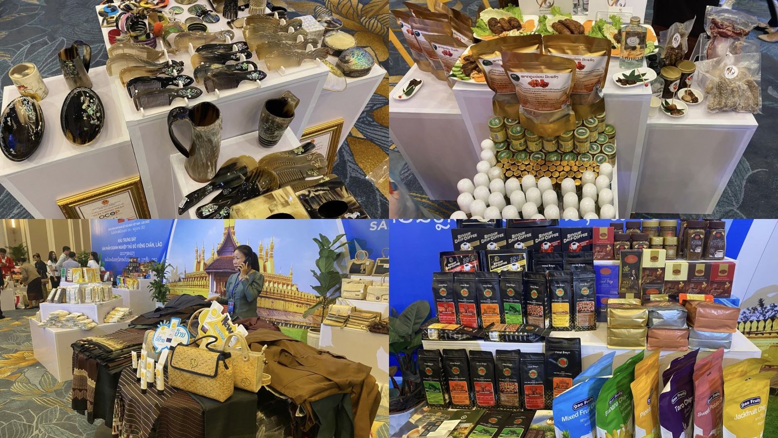         Một số sản phẩm trưng bày Hà Nội - Viêng Chăn