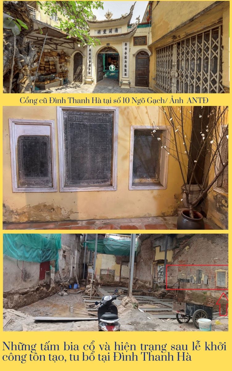 Di tích đình Thanh Hà có bề dày lịch sử, lưu giữ một khối lượng lớn những di vật phong phú về loại hình, đa dạng về chất liệu, và nhiều về số lượng như thần phả, sắc phong, hoành phi, câu đối, cửa võng, chuông, đại tự, khánh văn bia, ngựa thờ, đồ gốm sứ 