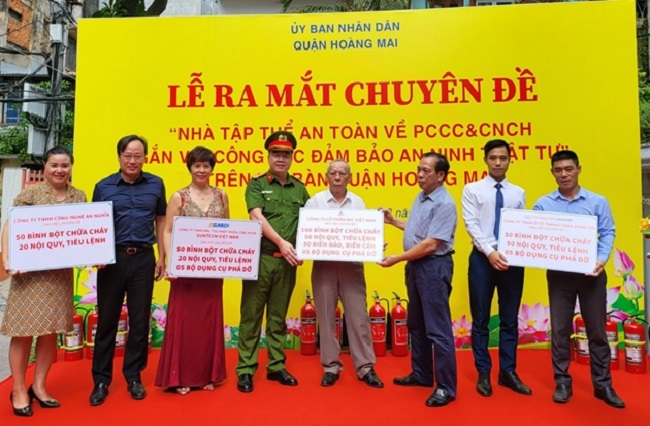 Quận Hoàng Mai (TP. Hà Nội) ra mắt chuyên đề “Nhà tập thể an toàn về PCCC&CNCH gắn với công tác đảm bảo an ninh trật tự”