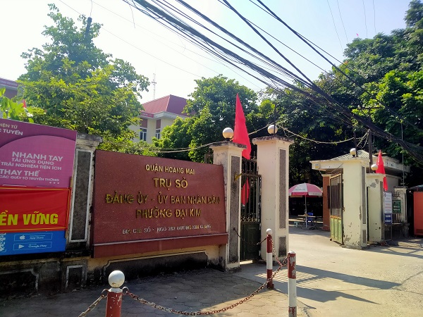 Trụ sở UBND phường Đại Kim, quận Hoàng Mai.