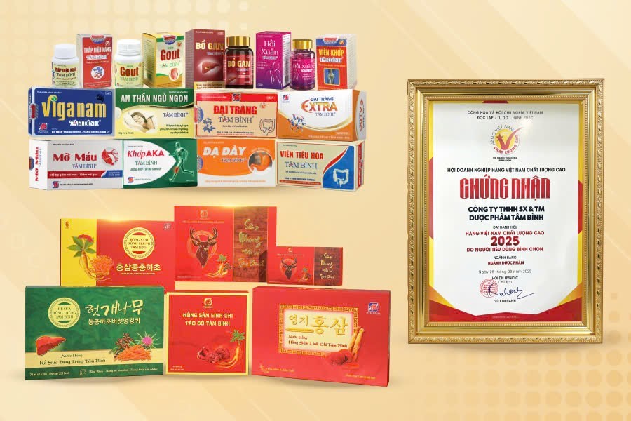 Các sản phẩm của Tâm Bình được người dân tin dùng, bình chọn Hàng Việt Nam chất lượng cao