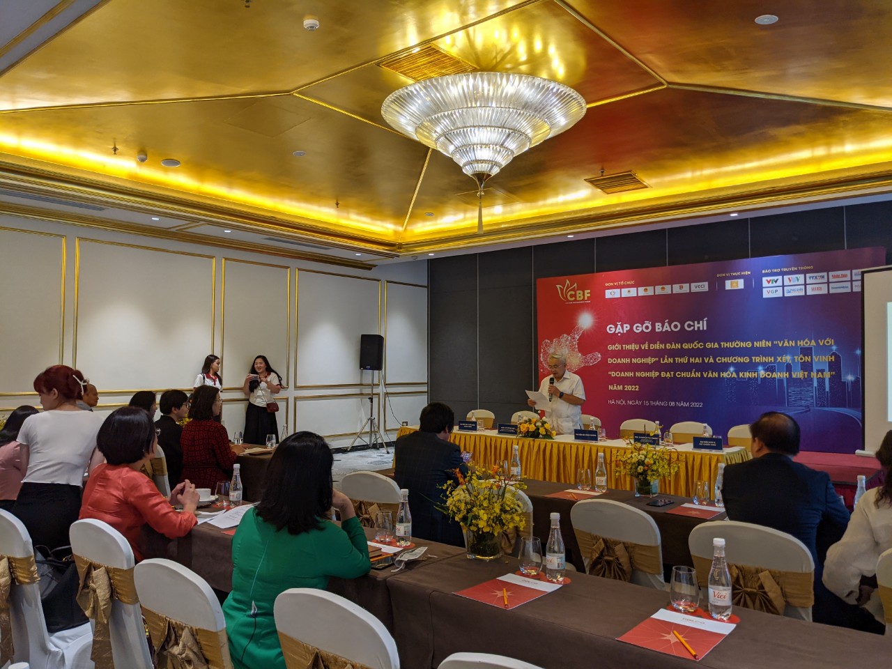 Buổi gặp gỡ báo chí giới thiệu về diễn đàn “Văn hóa với doanh nghiệp” lần thứ hai năm 2022. Ảnh: TT