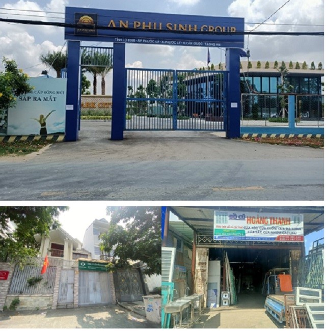 Tại các địa chỉ đăng ký kinh doanh của Công ty An Phú Sinh, Công ty Cổ phần Green Real đều không thấy dấu hiệu hoạt động.