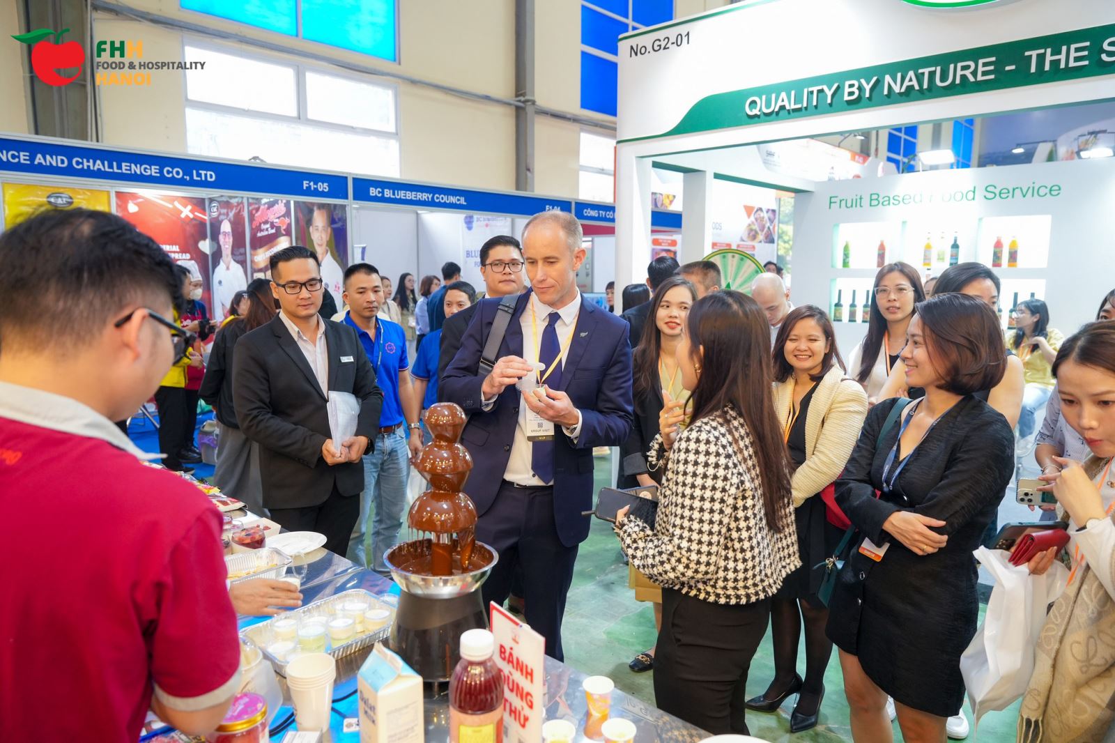 Food & Hospitality Hanoi 2025 là một cơ hội để khách mua hàng kết nối trực tiếp cùng nhà phân phối, trải nghiệm văn hóa ẩm thực quốc tế, cập nhật xu hướng (Ảnh: Food & Hospitality Hanoi 2023)