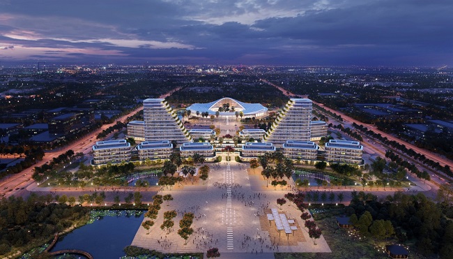 Phối cảnh dự án Trung tâm Chính trị - Hành chính thành phố Hải Phòng