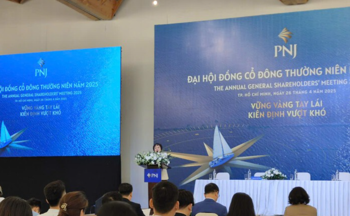 PNJ muốn giảm 80 tỷ đồng vốn điều lệ