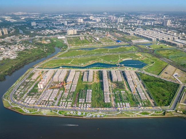 Khu bán đảo villa vườn thu hút sự quan tâm của thị trường.