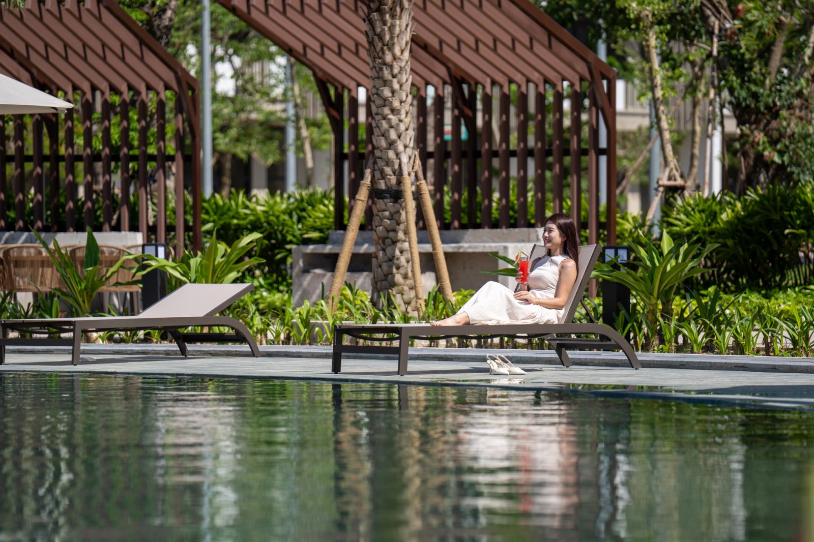 Những tiện ích nội khu trở thành không gian lý tưởng để gia đình thư giãn và tận hưởng nhịp sống bên vịnh kỳ quan. Ảnh chụp thực tế tại Horizon Bay.