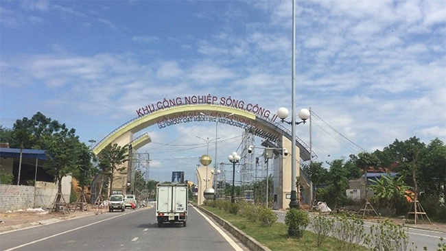 Dự án đầu tư xây dựng và kinh doanh kết cấu hạ tầng khu công nghiệp Sông Công II giai đoạn 2, tỉnh Thái Nguyên. Ảnh: Bảo Khánh
