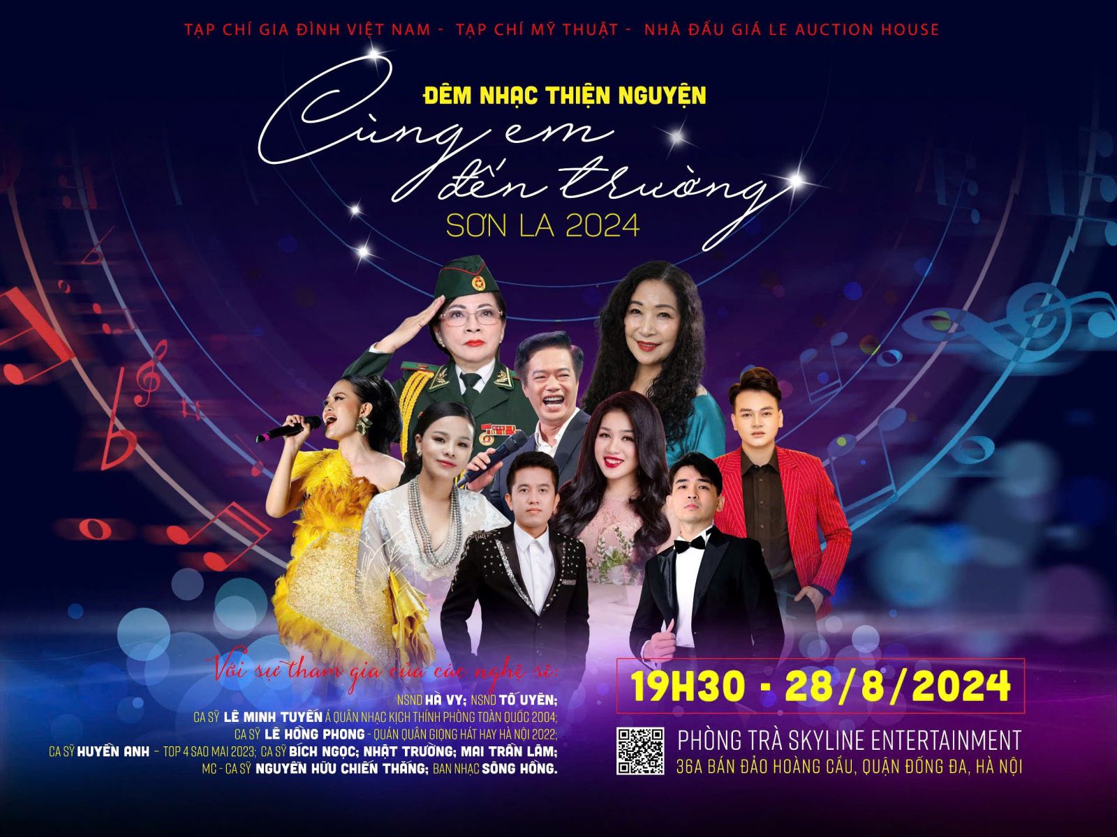 Đêm nhạc “Cùng em đến trường” có sự tham gia của nhiều nghệ sĩ tên tuổi trong làng nhạc Việt