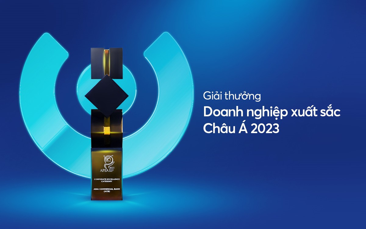 ACB đã được tổ chức Enterprise Asia trao giải Doanh nghiệp xuất sắc Châu Á 2023