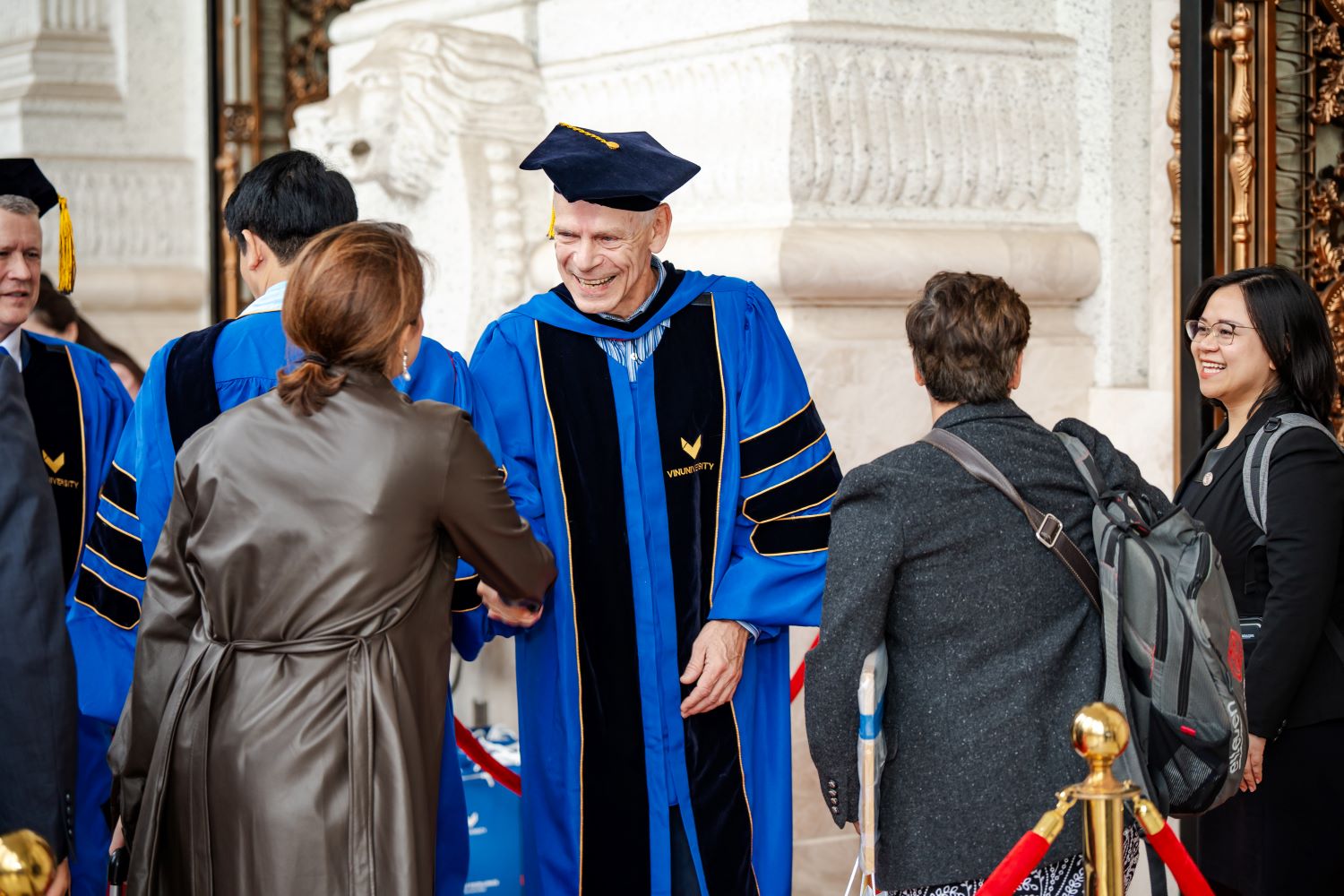 GS Laurent trong Lễ Khai giảng năm học 2023 - 2024 của VinUni.