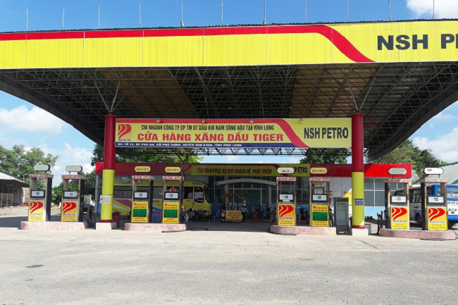 Một cửa hàng xăng dầu của Dầu khí Nam Sông Hậu