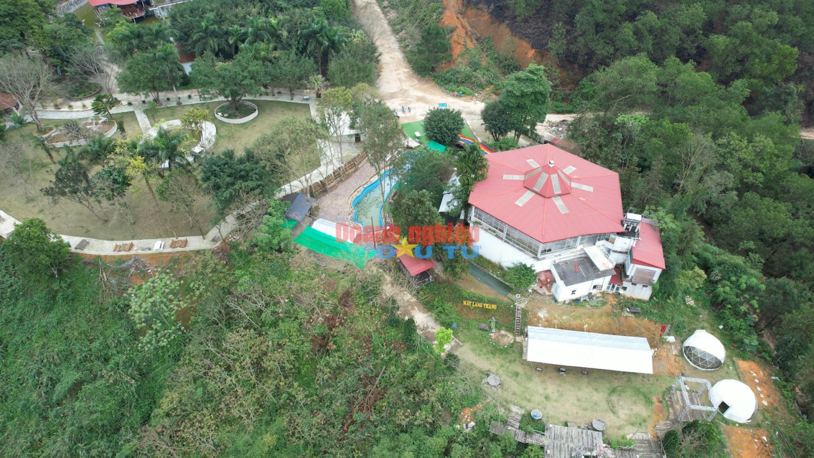 Một số hạng mục đã xây dựng tại dự án của Công ty Huy Hoàng.