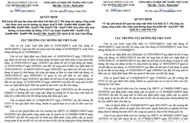 Công ty Thịnh Phát vẫn được Cục Đường bộ Việt Nam làm chủ đầu tư “ưu ái” tham gia  và trúng 1 số dự án, gói thầu trị giá hàng chục tỷ đồng tại đơn 