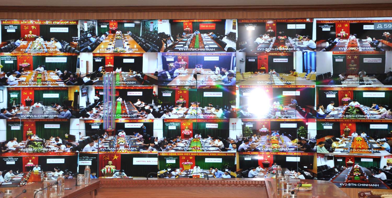 Toàn cảnh Hội ngị trực tuyến