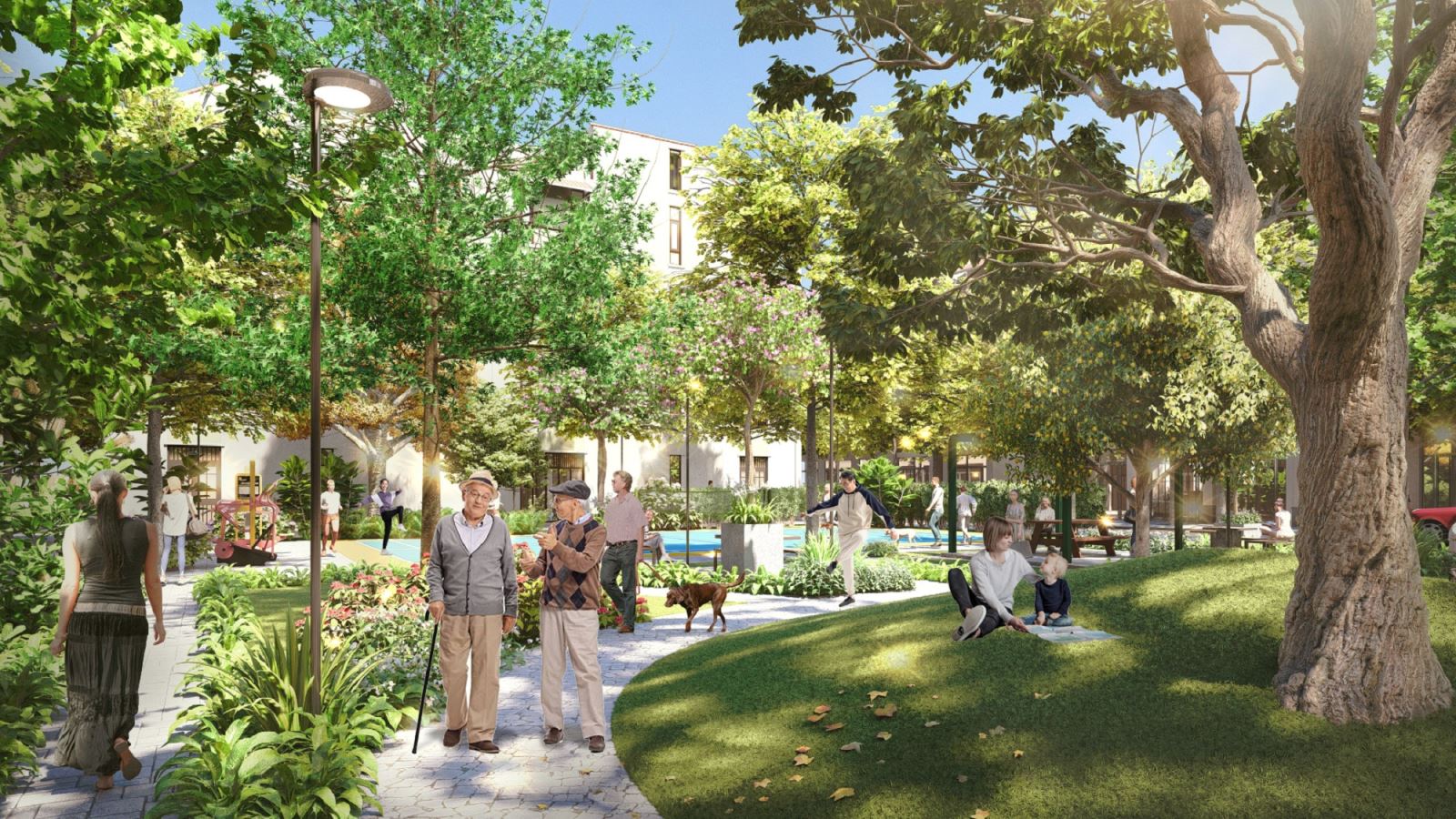 Sun Urban City kiến tạo không gian sống lý tưởng cho người cao tuổi.