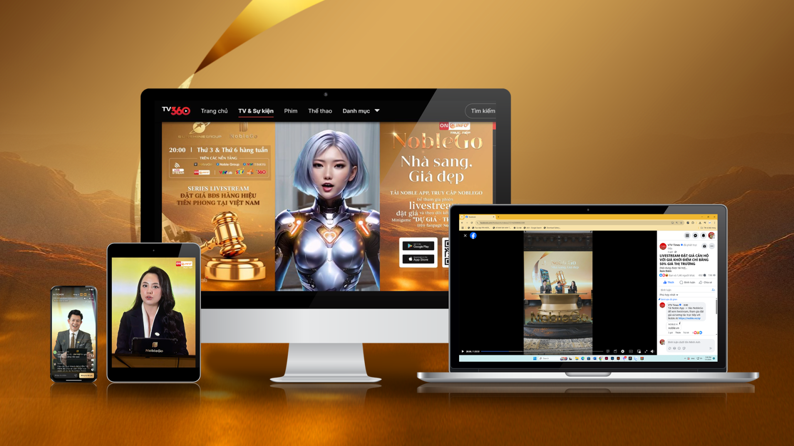 Livestream NobleGo không đặt mục tiêu bán nhà với giá cao nhất mà kỳ vọng mở rộng cơ hội tiếp cận bất động sản chất lượng cao với mức giá cạnh tranh nhất cho người dùng cuối.