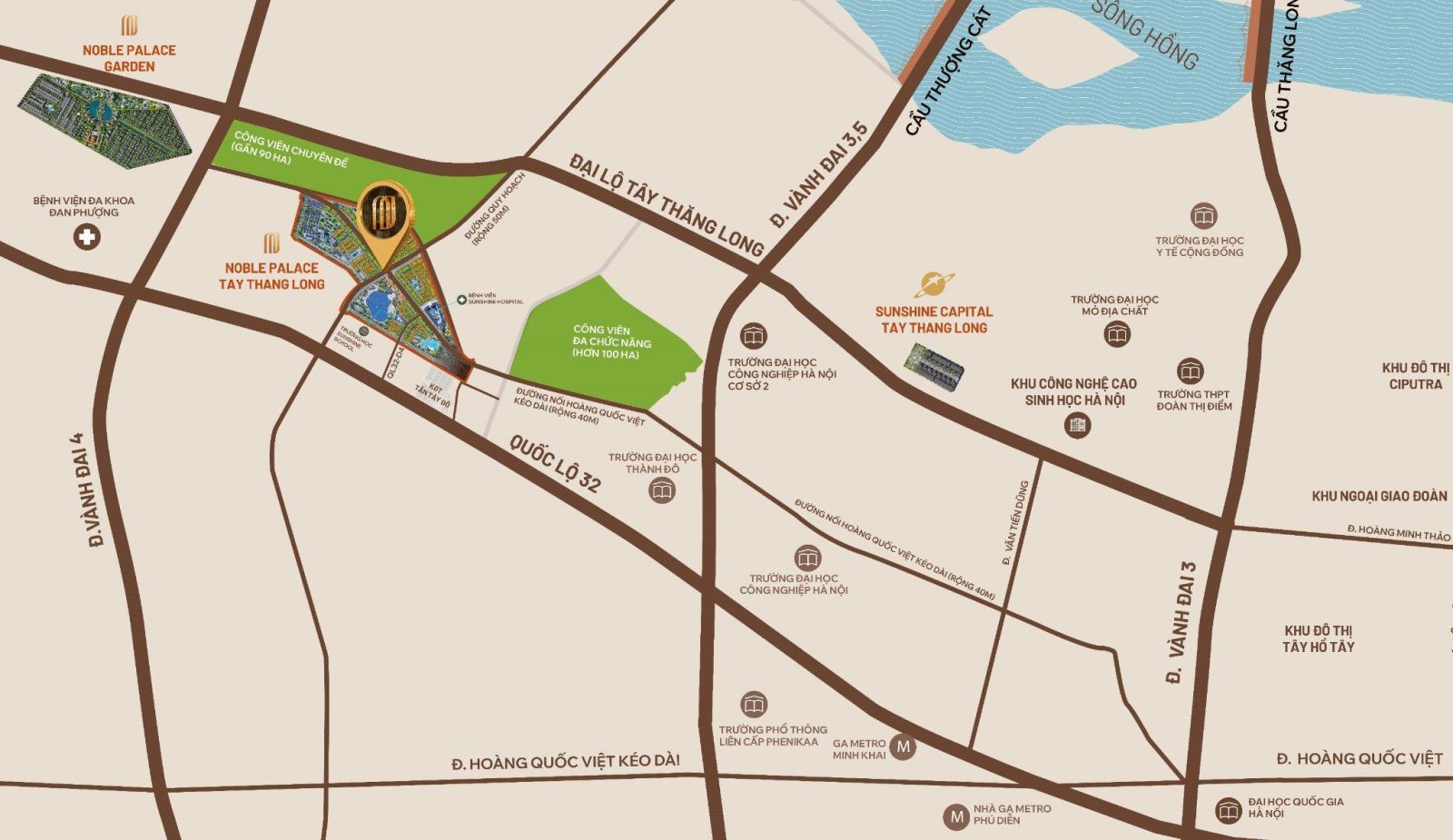 Vị trí này không chỉ đón đầu dòng khách quốc tế và cư dân trung tâm, mà còn là tâm điểm của nhu cầu đầu tư, an cư sôi động từ các khu vực lân cận.