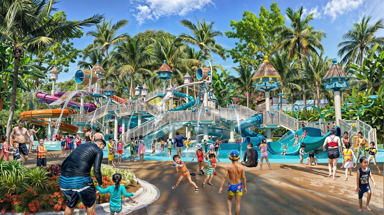 Cư dân Blanca B6, B7 hưởng trọn hệ tiện ích đẳng cấp, nổi bật với công viên nước Sun World 15ha.