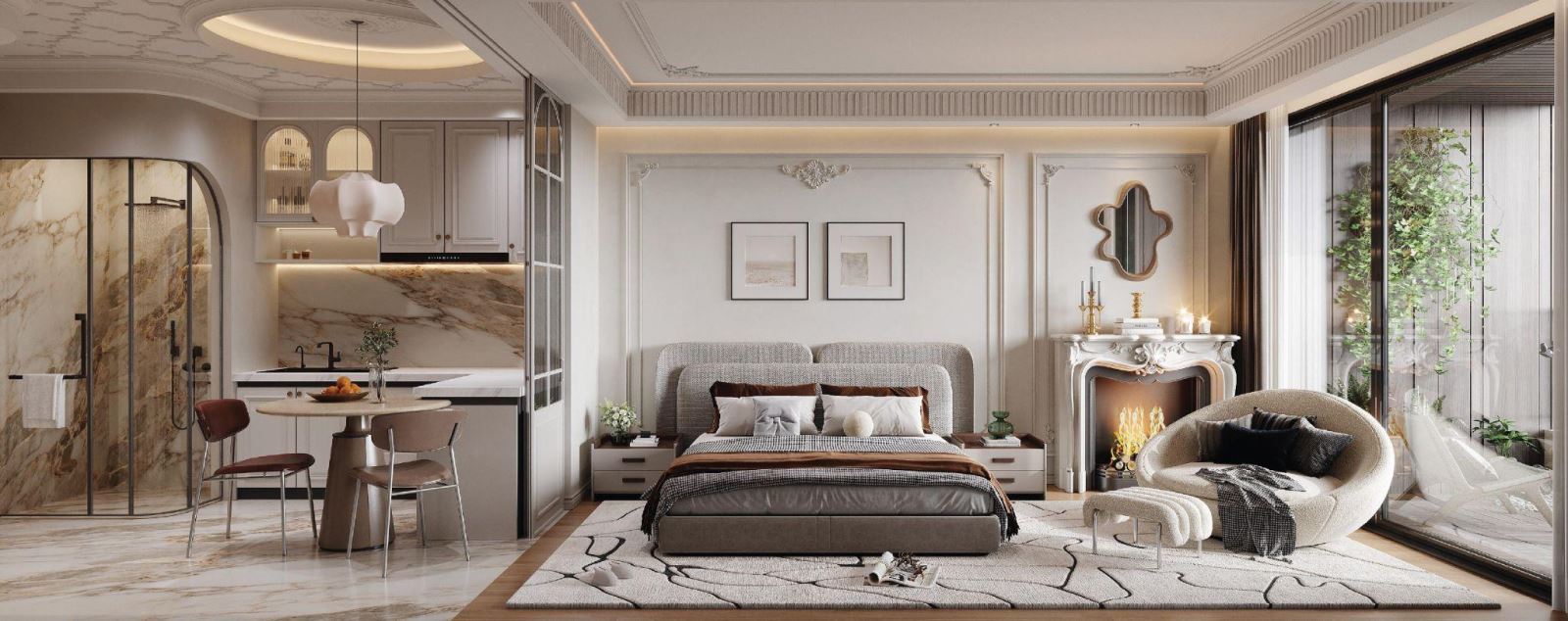 Căn hộ bàn giao chuẩn 5 sao từ những thương hiệu cao cấp hàng đầu như Duravit, Hansgrohe, Hafele, Marazzi, Atlas…(hoặc tương đương nhập khẩu chính hãng).