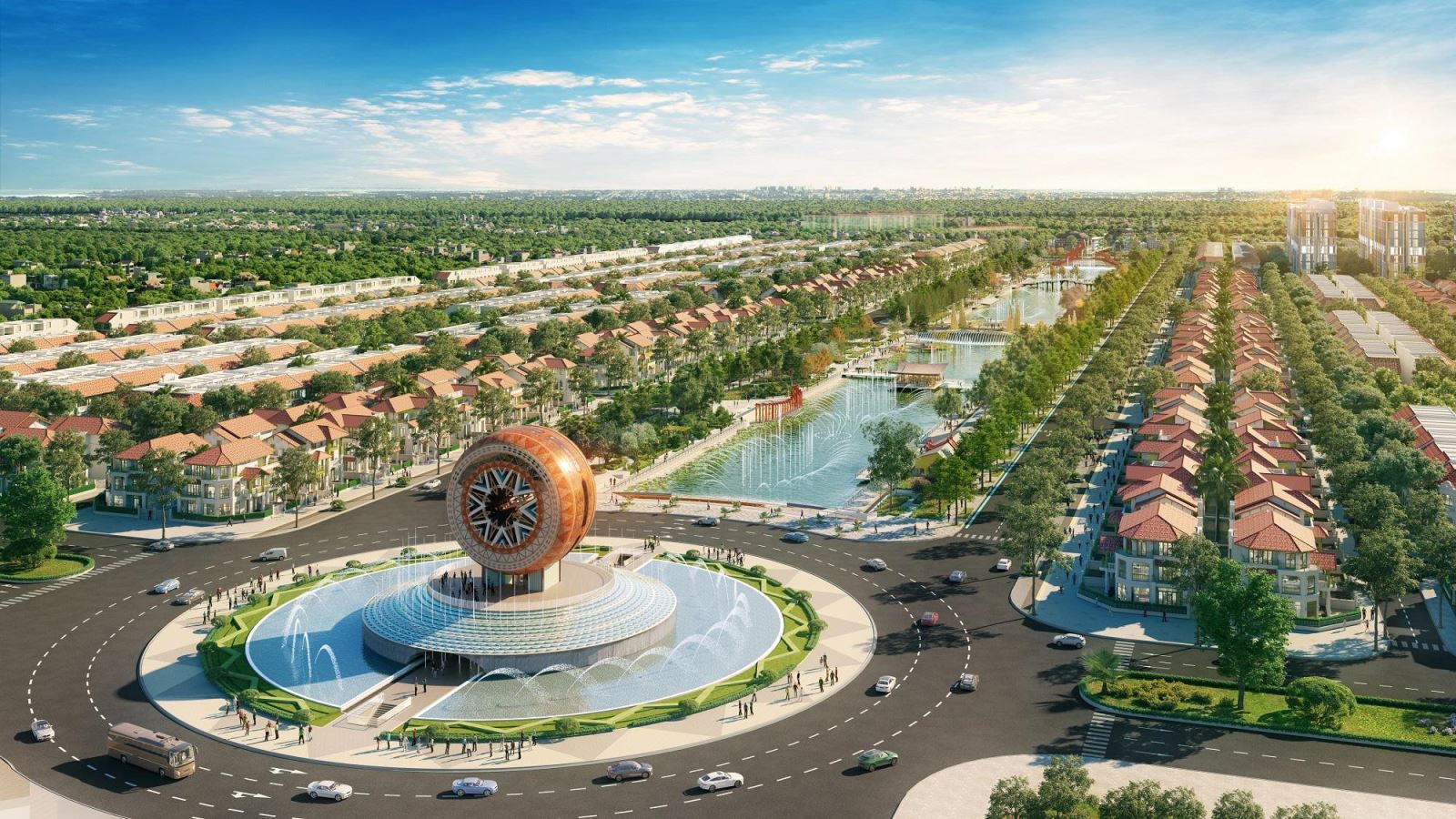 Trục đại lộ lễ hội và quảng trường trống Đọi Tam gia tăng sức nóng cho dự án.