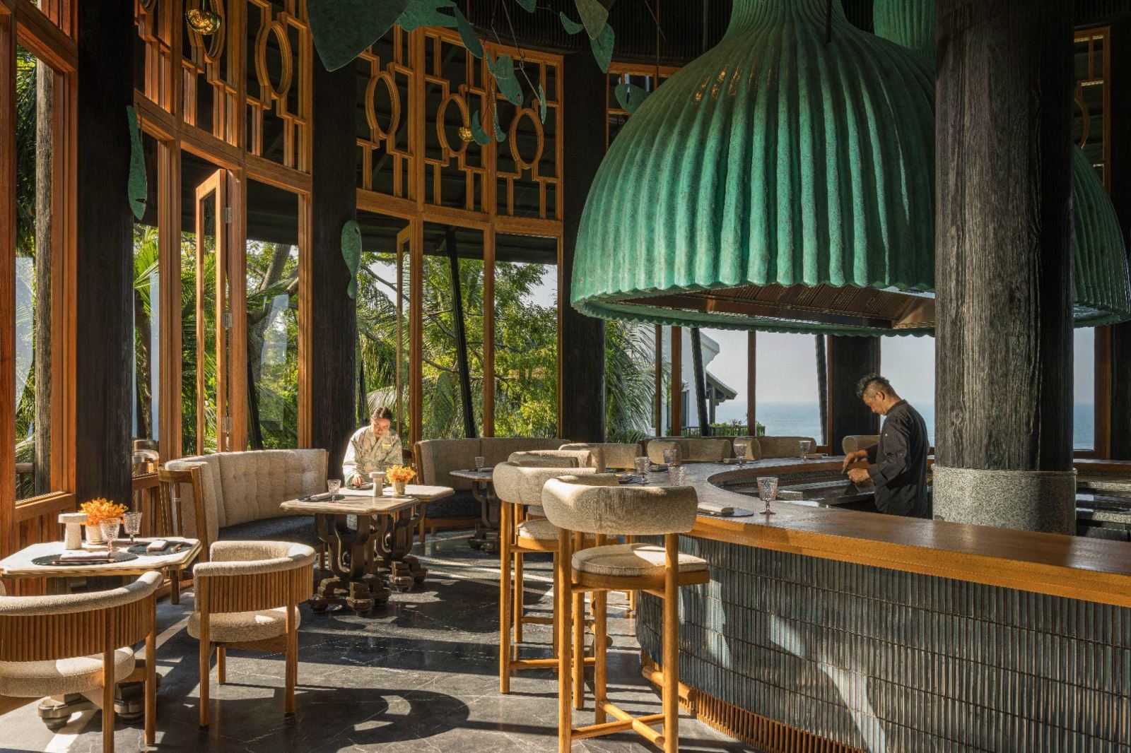 Không gian nhà hàng.