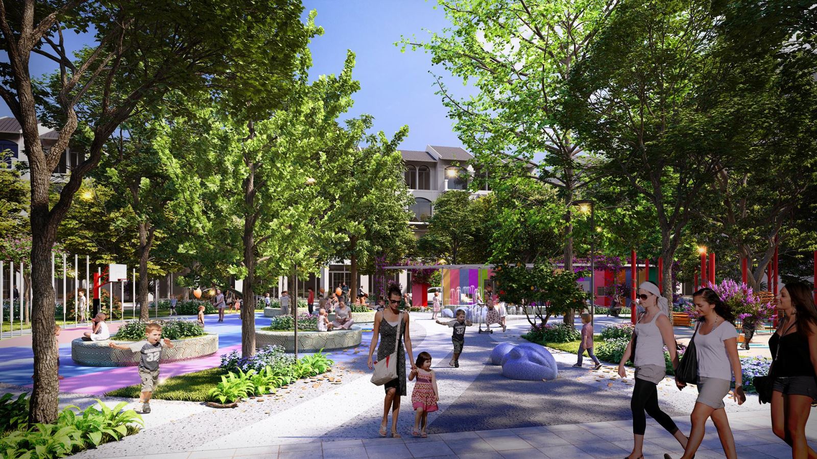 Phối cảnh khu vườn Kim Bảng.