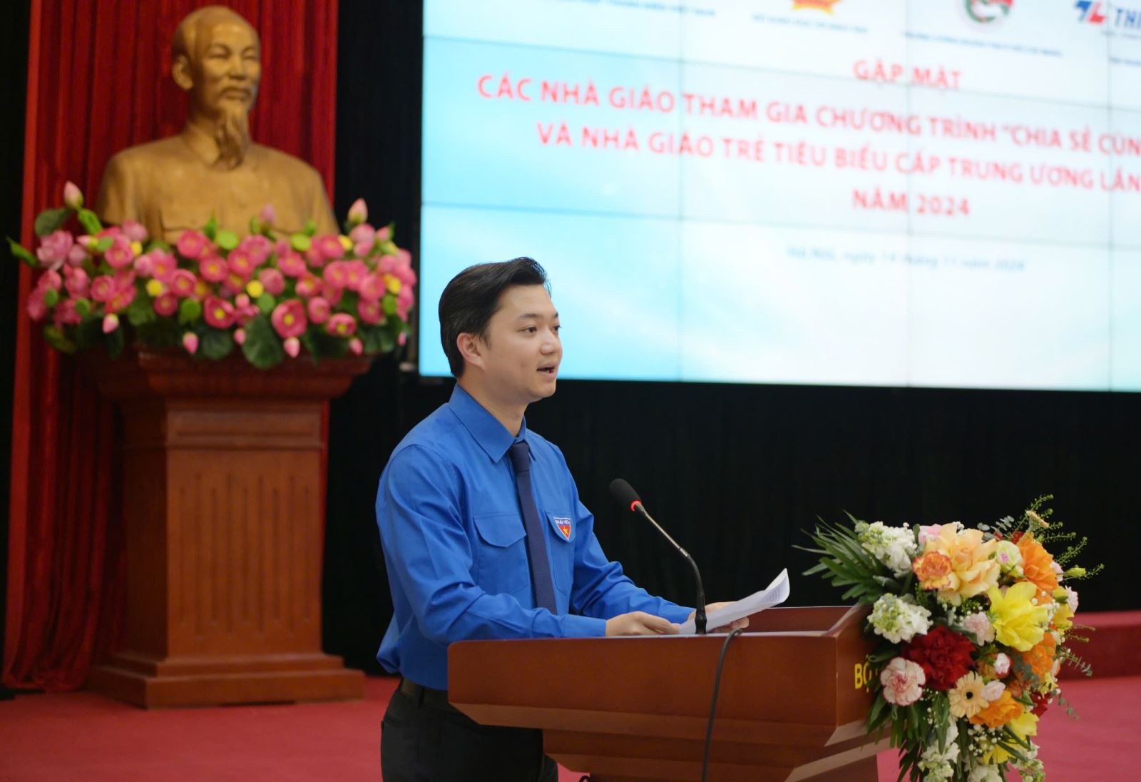 Anh Nguyễn Minh Triết - Bí thư Trung ương đoàn, Chủ tịch Trung ương Hội Sinh viên Việt Nam chia sẻ tại chương trình