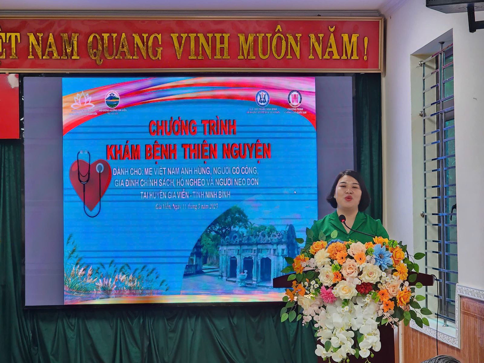 Bà Vũ Thị Dược, Phó Chủ tịch UBND huyện Gia Viễn