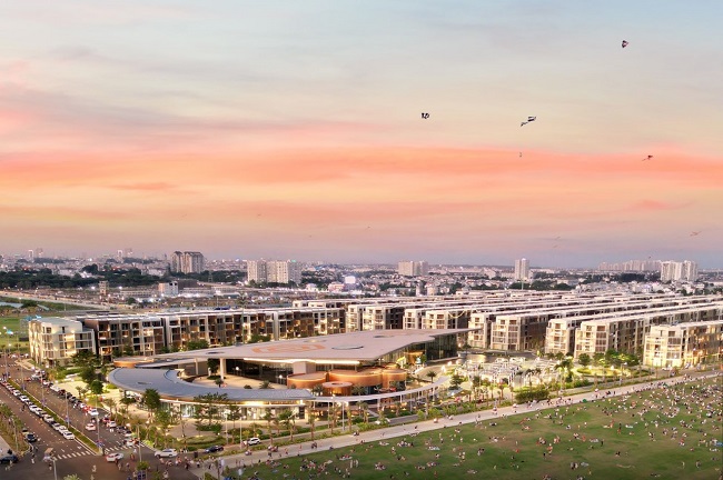 Nhà phố SOHO với vị trí và số lượng thuộc dạng “hàng hiếm” khi tọa lạc tại khu thương mại sầm uất nhất trung tâm mới của TP.HCM