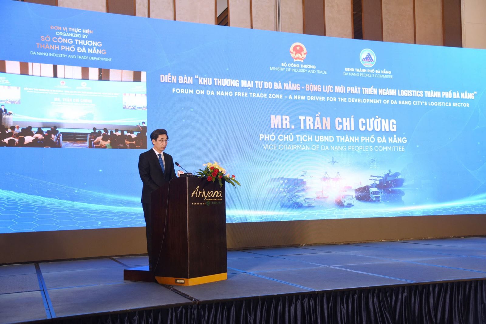 Phó Chủ tịch UBND thành phố Đà Nẵng Trần Chí Cường phát biểu khai mạc Diễn đàn