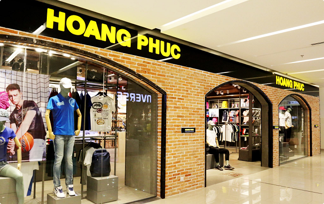 Gian hàng của Hoàng Phúc tại Trung tâm mua sắm Times City.