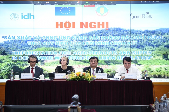 Hội nghị được tổ chức nhằm chia sẻ các thông tin tổng quan về yêu cầu Quy định mới của EU về sản phẩm không gây mất rừng (EUDR)