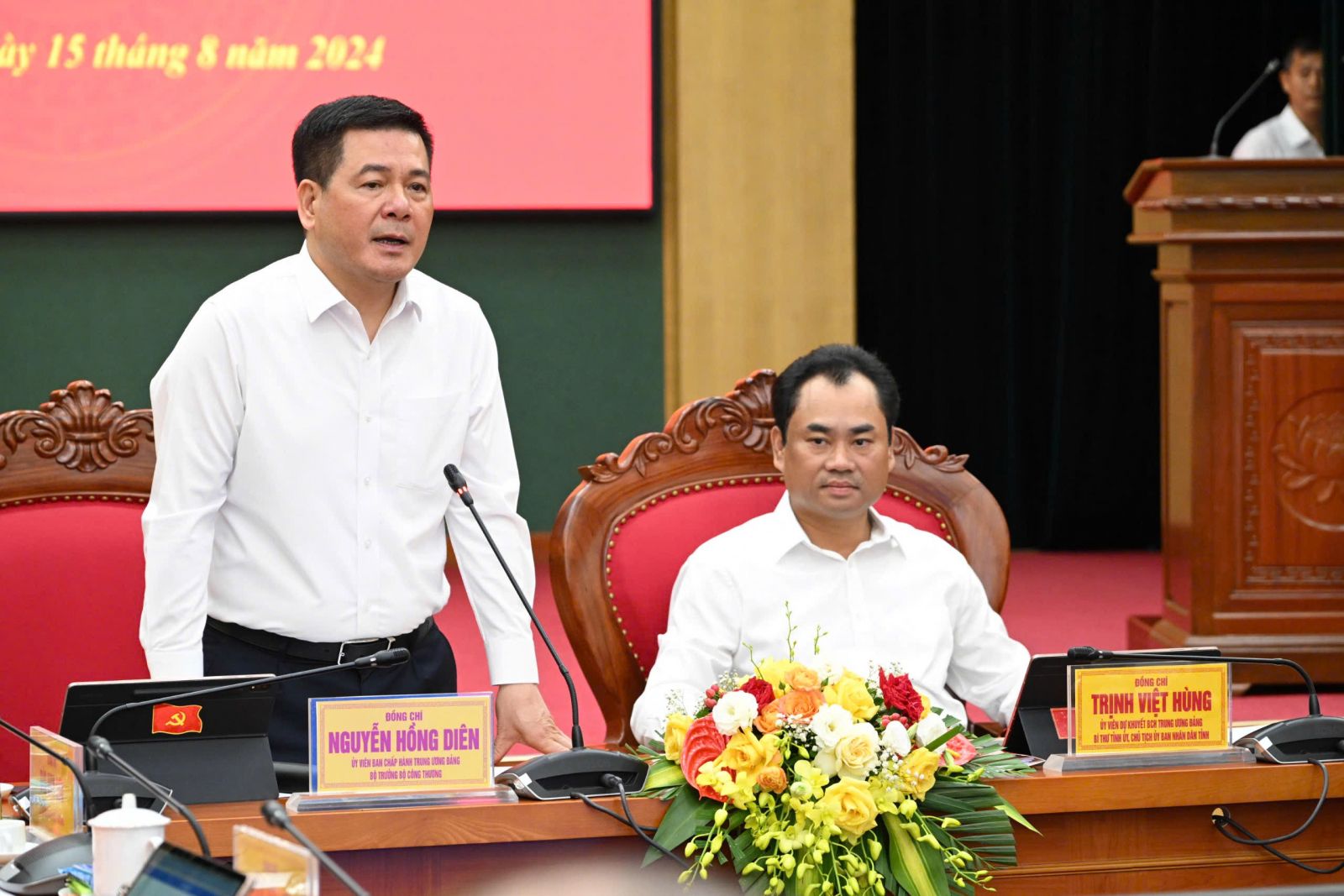 Bộ trưởng Nguyễn Hồng Diên làm việc tại tỉnh Thái Nguyên: Bàn giải pháp đưa Thái Nguyên trở thành một trong những trung tâm kinh tế công nghiệp hiện đại