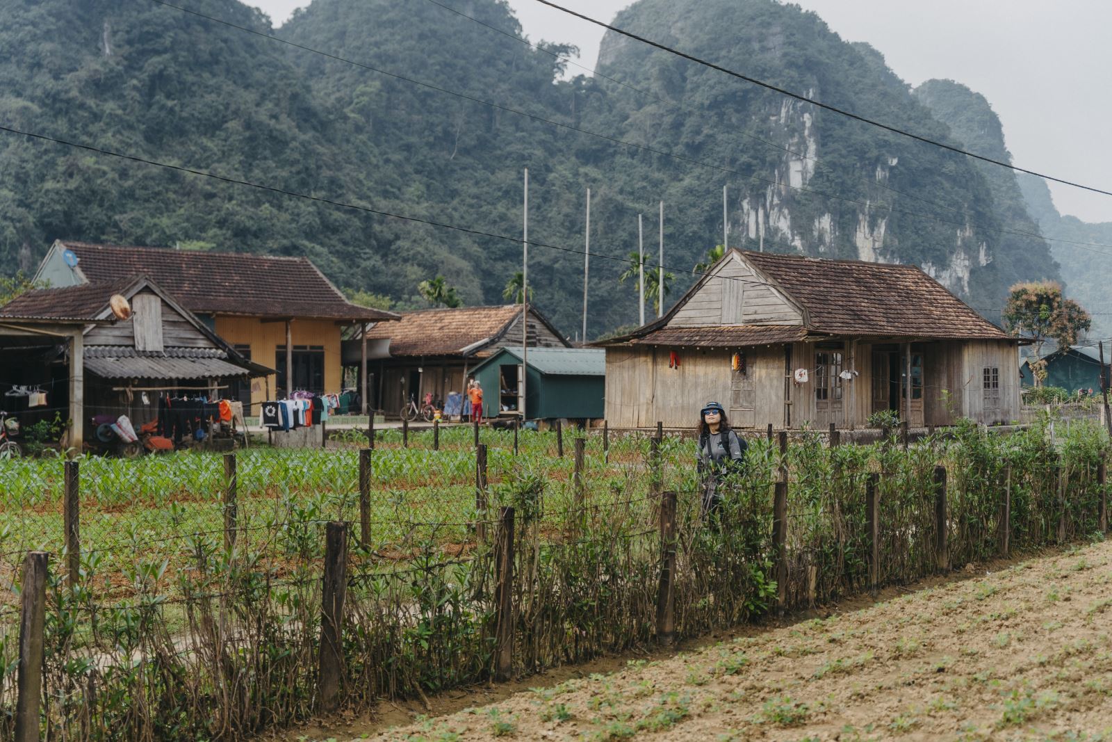 Quang cảnh làng du lịch Tân Hóa (huyện Minh Hóa).