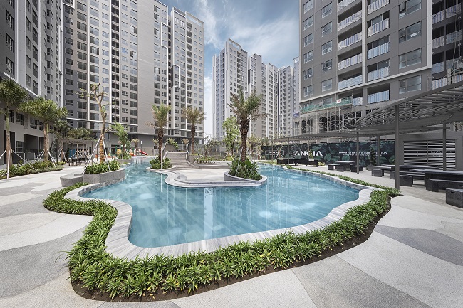 Một góc công viên nội khu 1,9 ha tại khu phức hợp Westgate