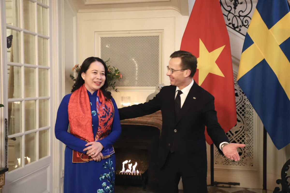 Phó Chủ tịch nước Võ Thị Ánh Xuân tại Thụy Điển (nguồn: sưu tầm)