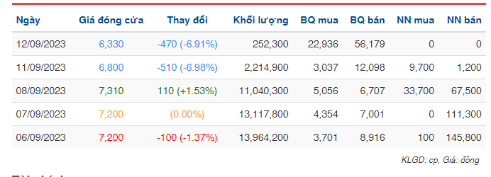 Cổ phiếu HPX có 2 phiên giảm kịch sàn liên tiếp. (Ảnh: Vietstock)