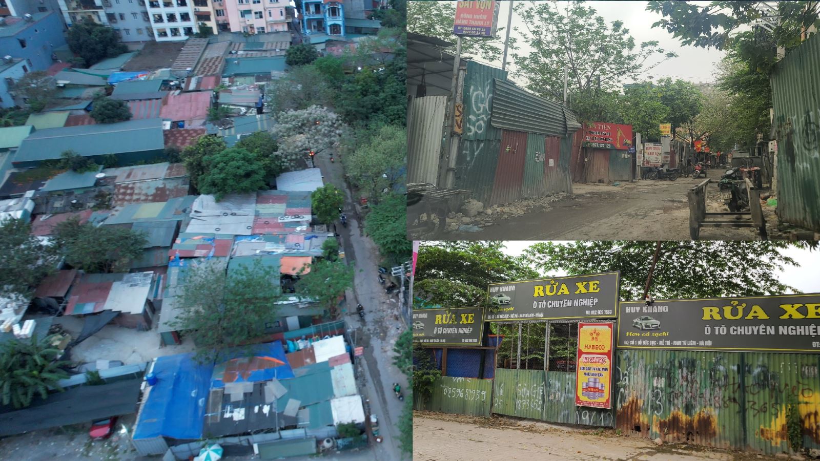 Hình ảnh ghi nhận tại ngõ 14 Mễ Trì Hạ, phường Mễ Trì.